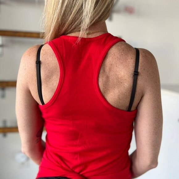 Pure Barre American Barre Babe Muscle Tank Toop in Team Red Racerback Size S NWT - Picture 8 of 8